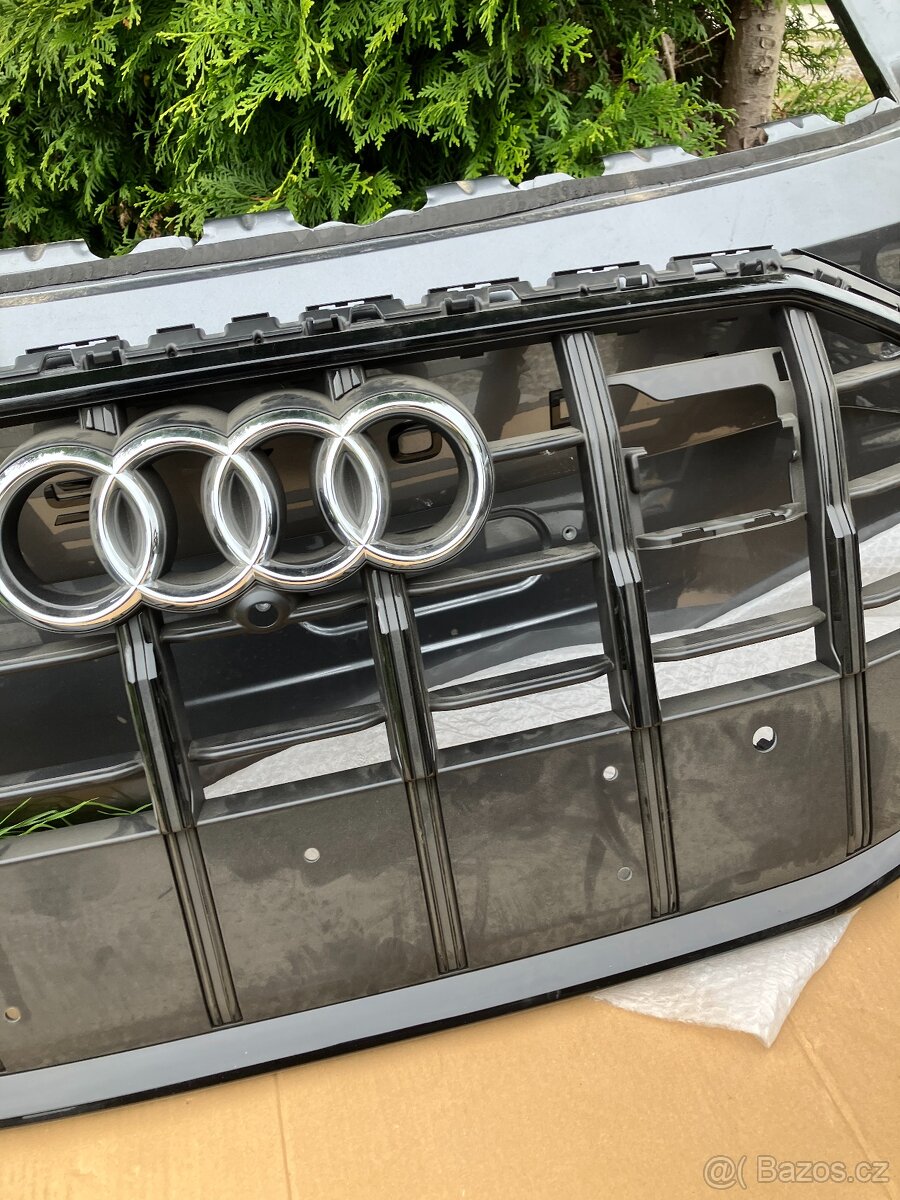 maska mrizka grill audi q7 19- cerna sq7 - 5