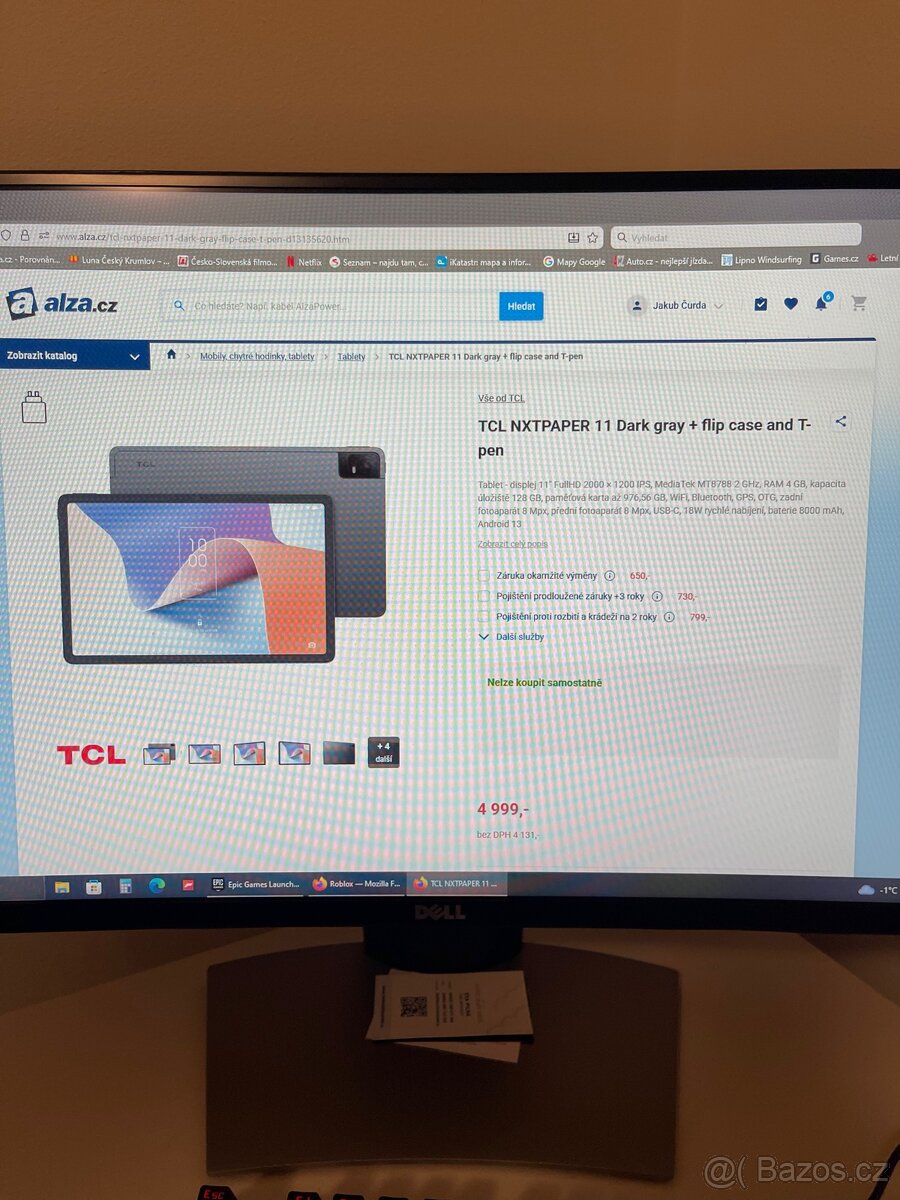 Prodám tablet TCL NXTPAPER 11 - 5