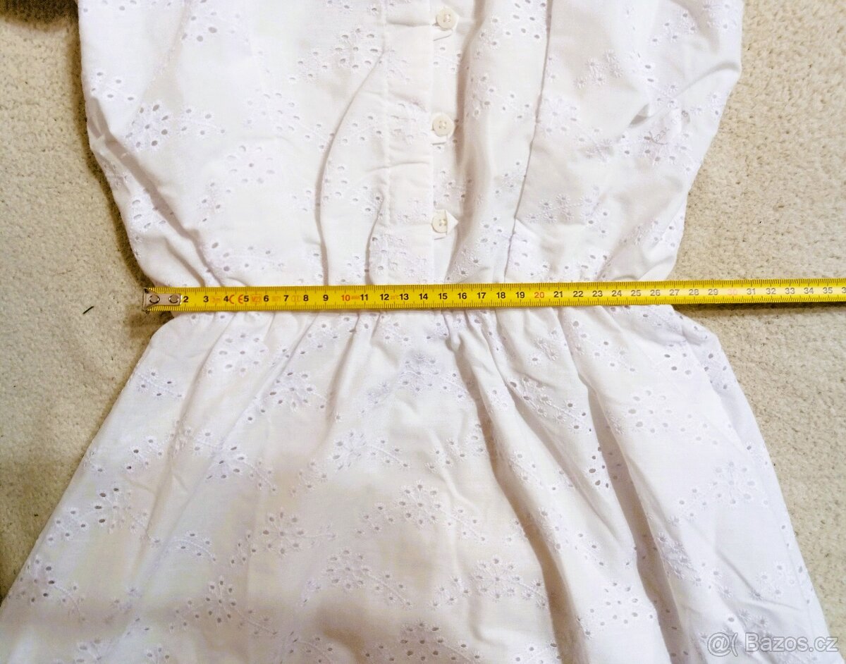 NOVÉ dámské letní bílé šaty, krajka - 5