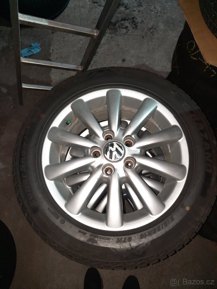 Alu kola sharan + zánovní zimní pneumatiky - 5