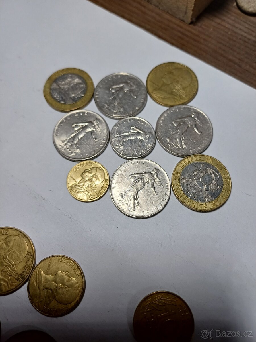 Francouzské mince různé ročníky - 5