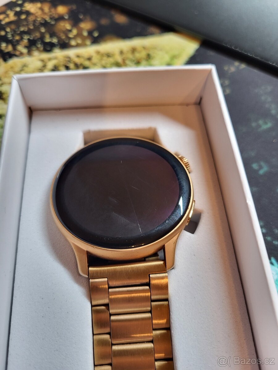 Chytré hodinky - AMOLED - zlaté - 5