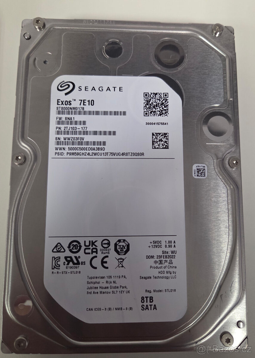 Pevné disky HDD Seagate, WD 4-8TB, záruka - 5