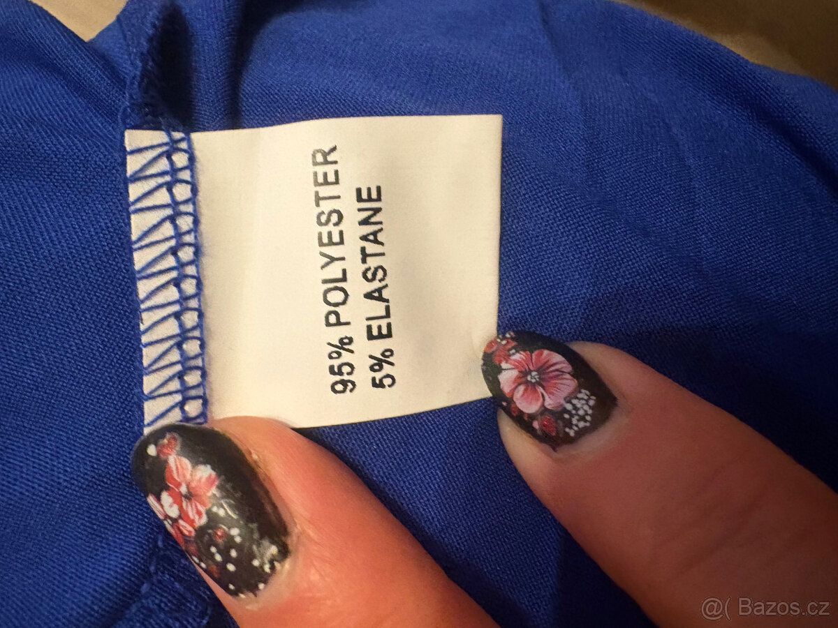 Společenské šaty modré velikost L - 5