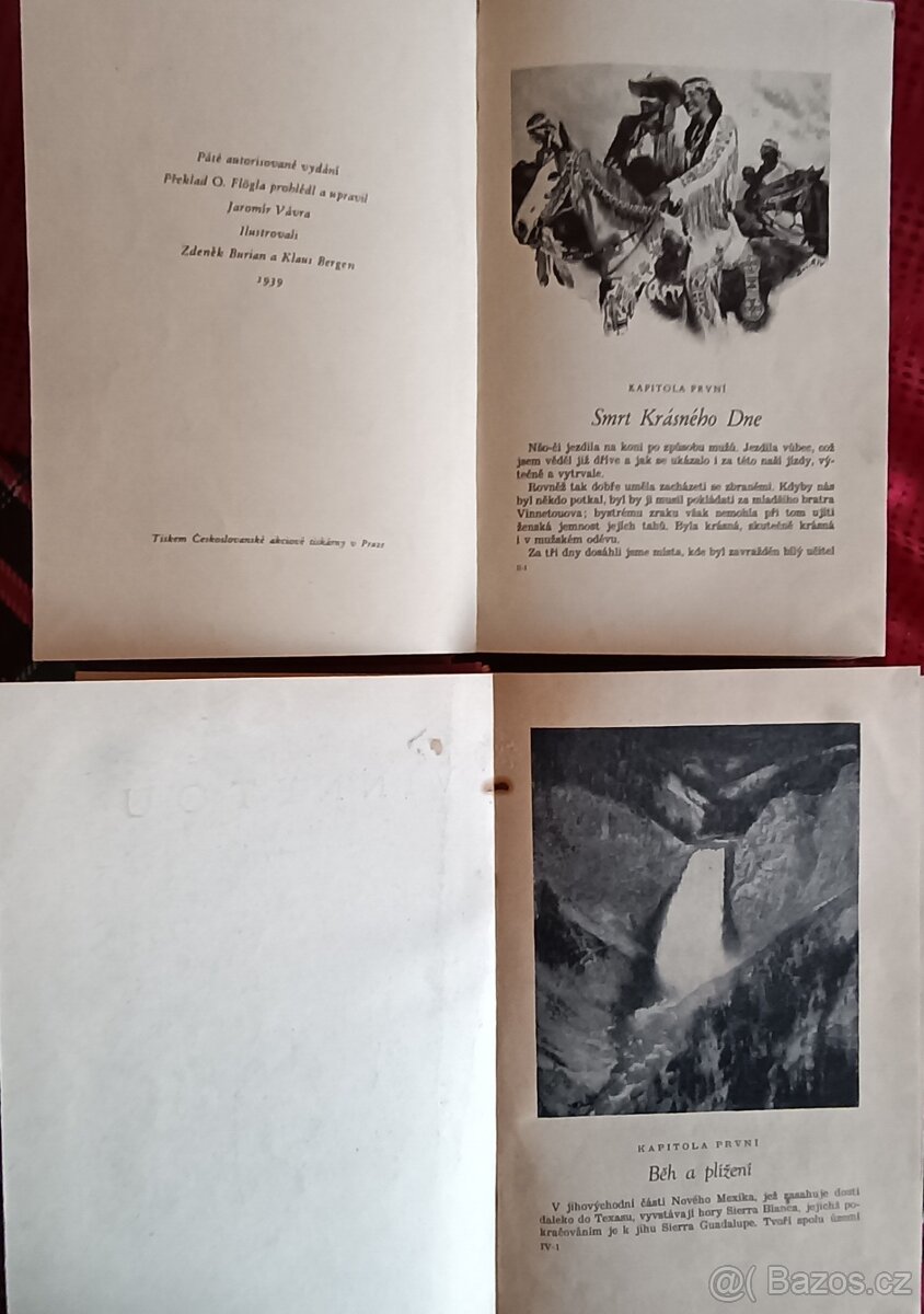 K.May: I.II.III.IV. Komplet díly Vinnetou. 1939.Il.Burian - 5