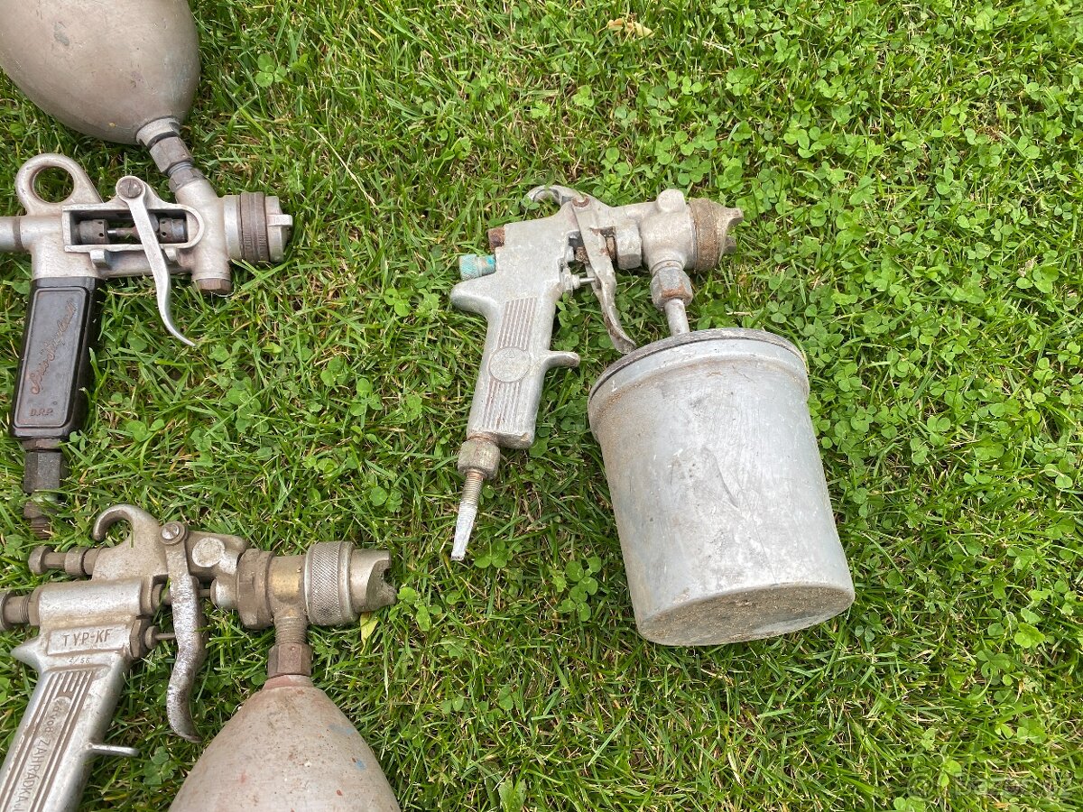 stříkací pistole malířská lakýrnická pistole stará - 5