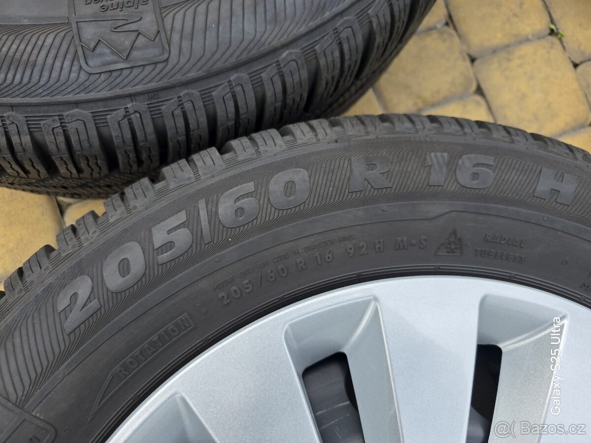 Kola zimní sada s poklicemi 5x112 16" Octavia 4 - 5