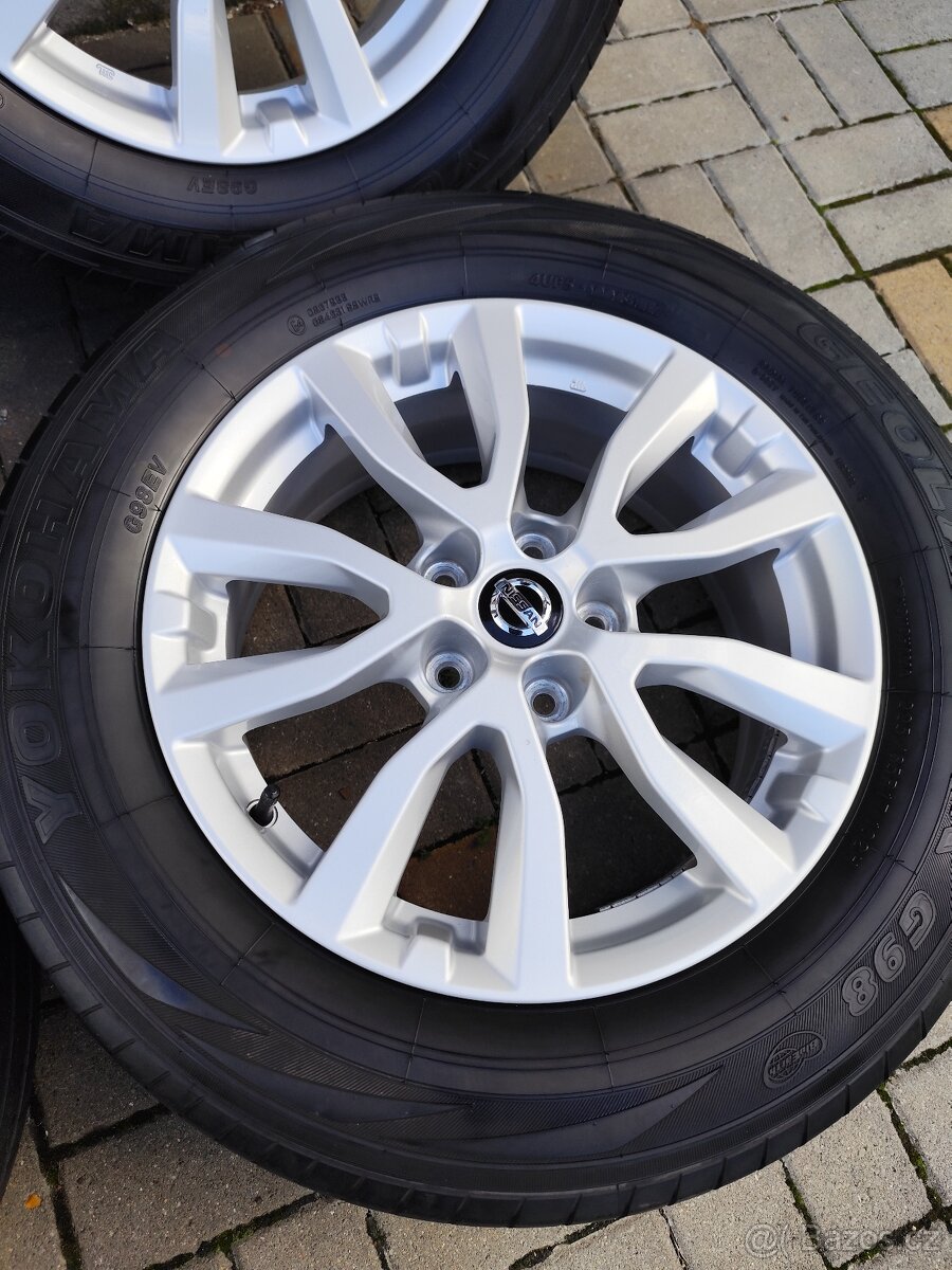 ALU 5x114.3 r17 NISSAN + 225/65/17 - PĚKNÁ SADA - 5
