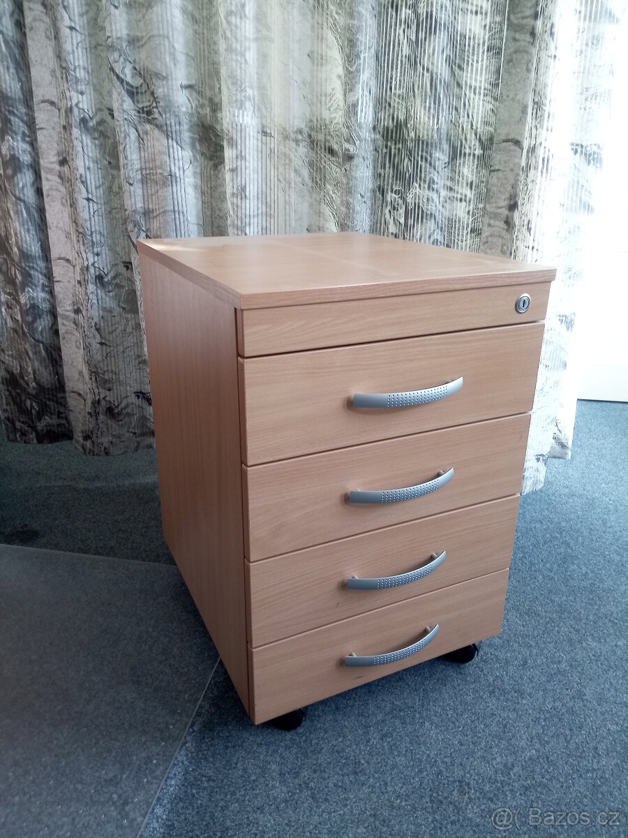 Stůl kancelářský zátěžový kovová podnož + kontejner - 5