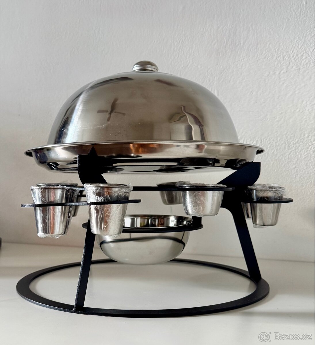 Nerezový SADŽ s ohřevem, sosečkami a panáky - 5