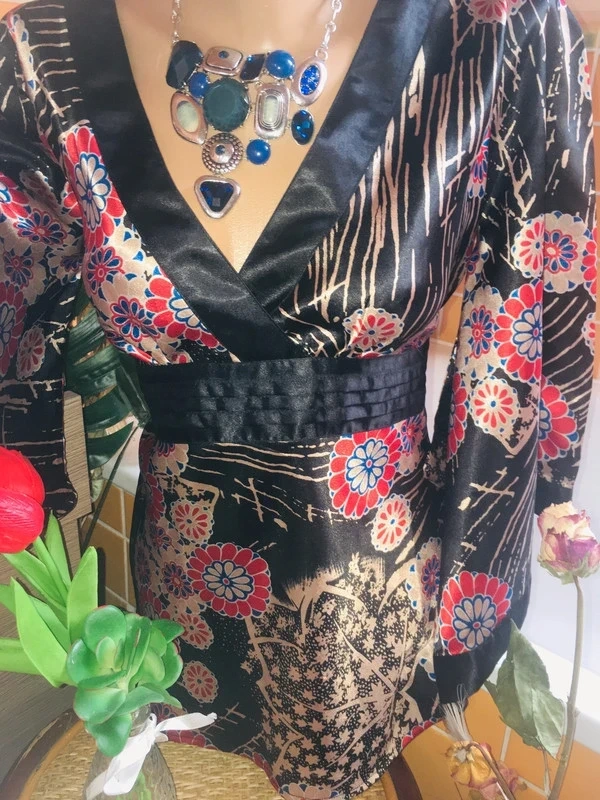 satenova# halenka# tunika# spolecenske# sirokerukavy# japons - 5