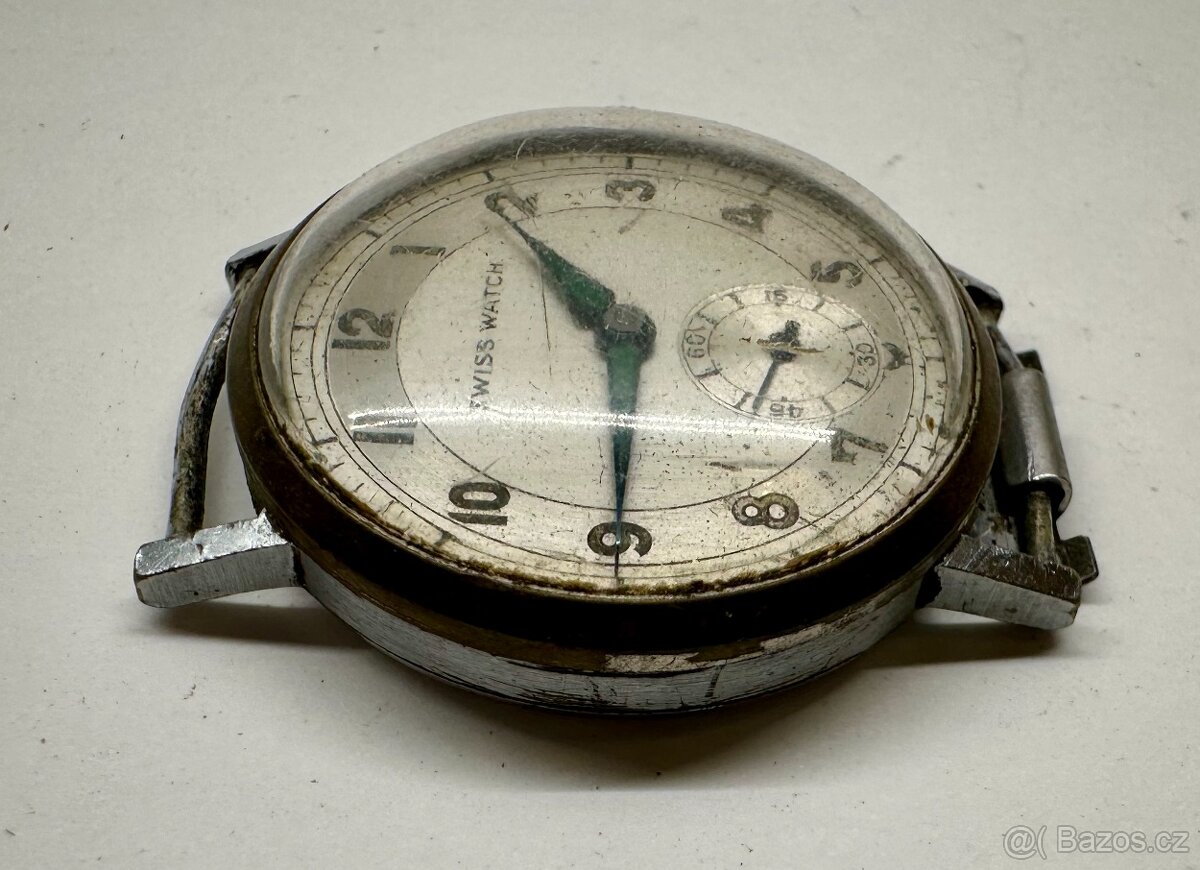 VINTAGE náramkové hodinky mechanické Swiss Watch ŠKODA logo - 5