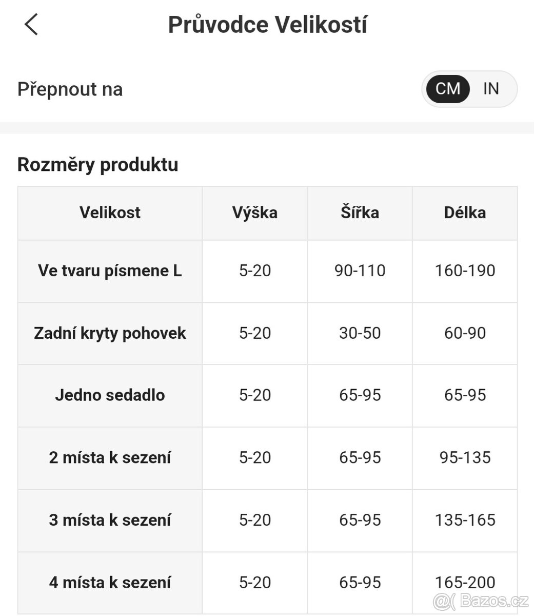 Potahy na sedací soupravu - 5