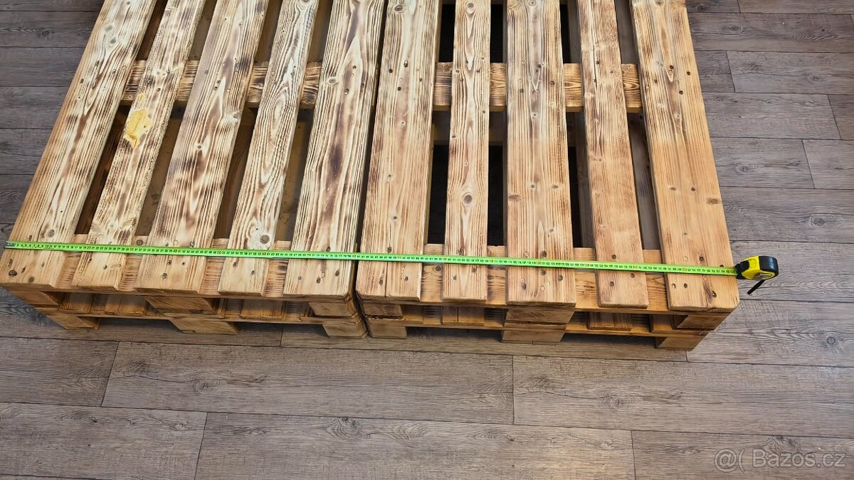 Prodám bytelnou paletovou postel EUR - 5