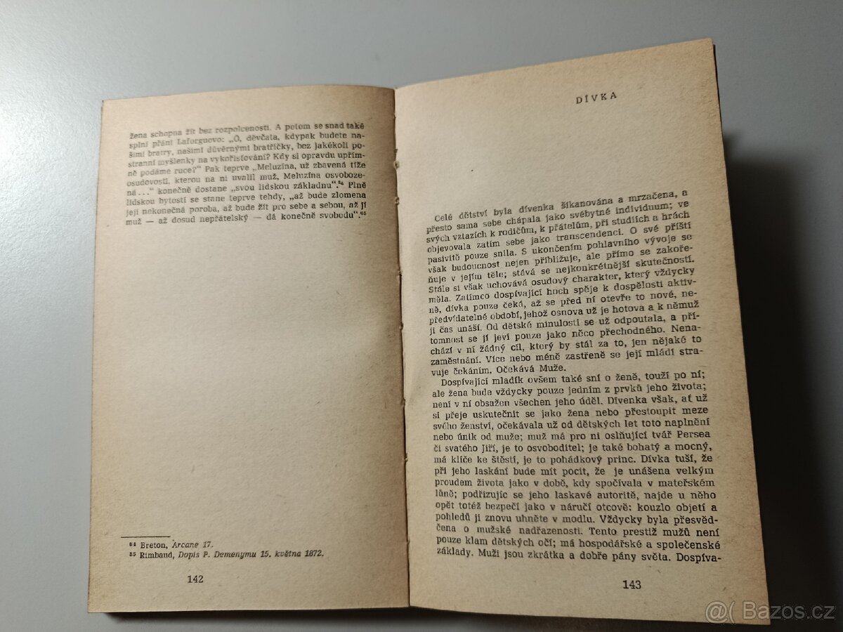 Druhé pohlaví - Simone de Beauvoir, Jan Patočka 1966 - 5