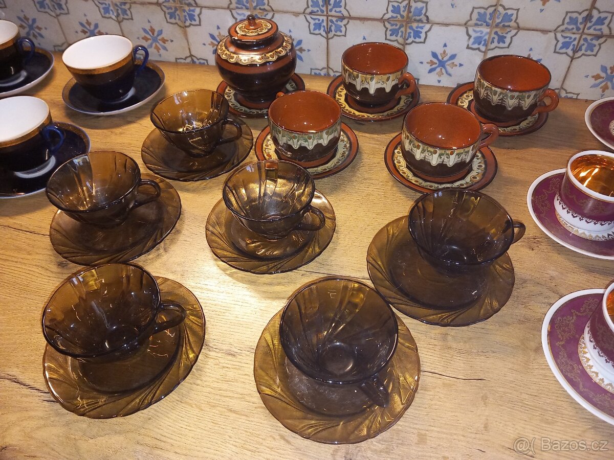Retro čajový servis - mix druhů - 5