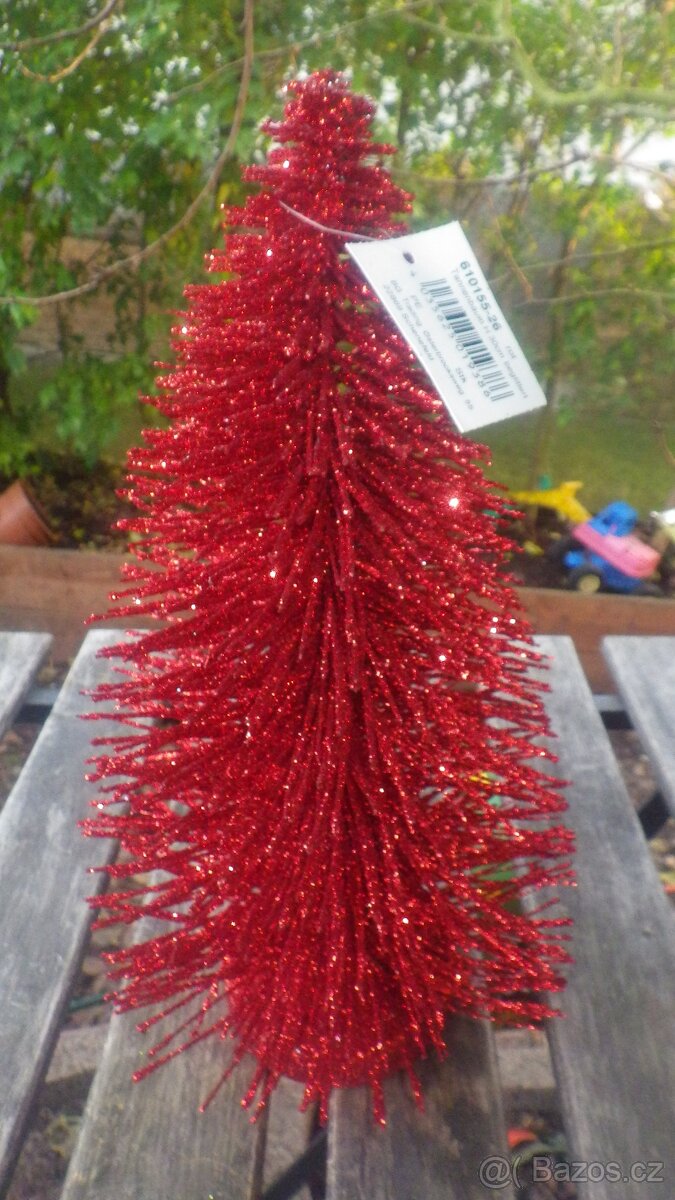 Vánoční dekorace hvězda stromek ozdoby - 5