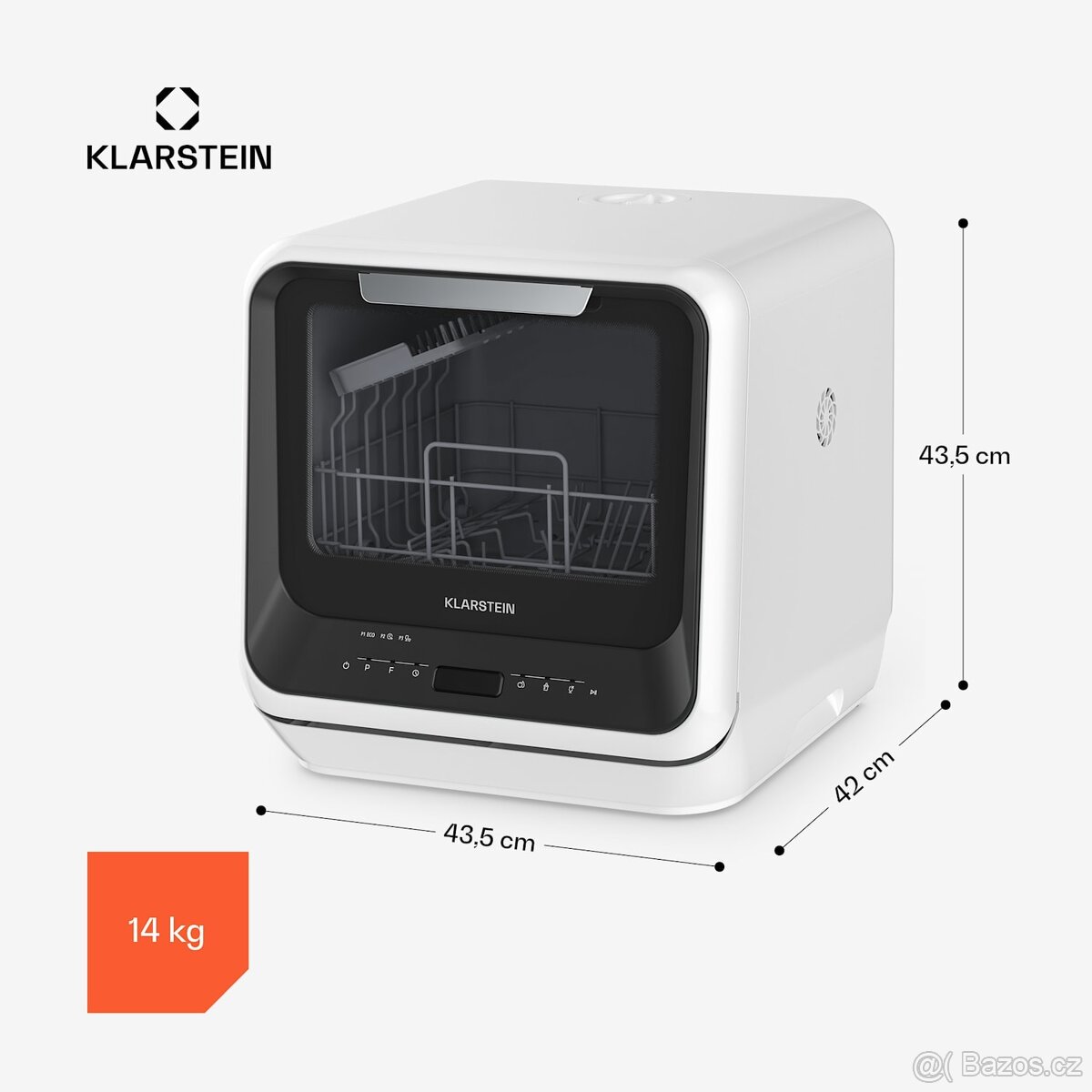 Nanowash 42cm 6 Programů Stolní Myčka Černý - 5