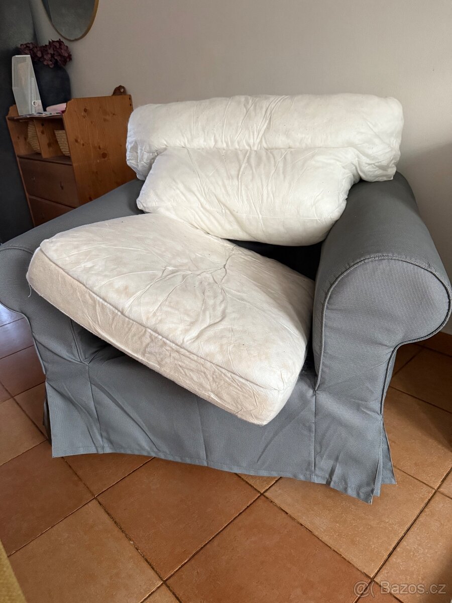 Ikea Ektorp Křeslo šedé - 5