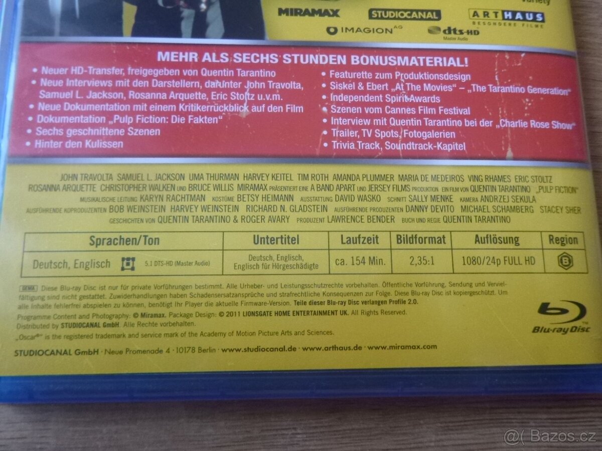 blu-ray PULP FICTION + CALIGULA ULTIMATE CUT - 5