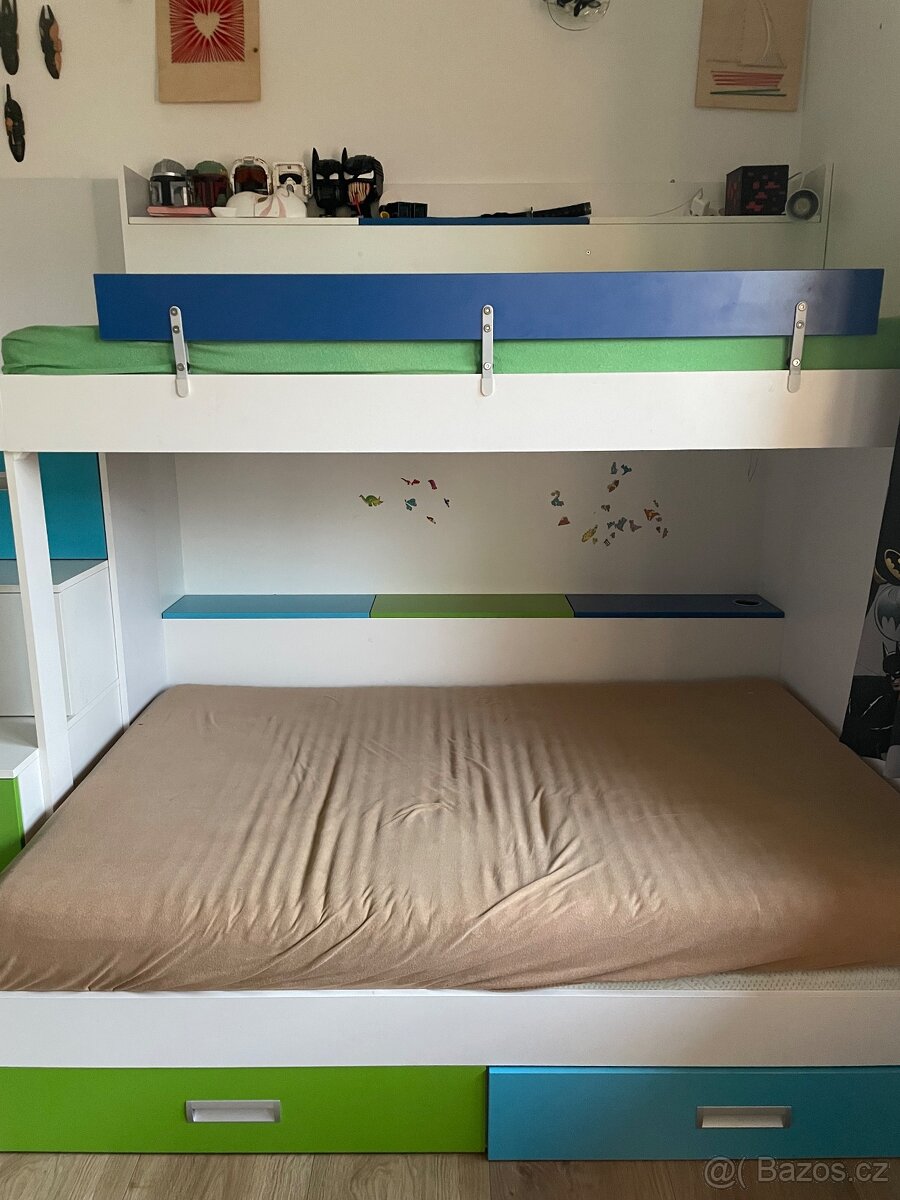 Patrové postele pro 3 děti a postel pro kamarády nebo 4 děti - 5