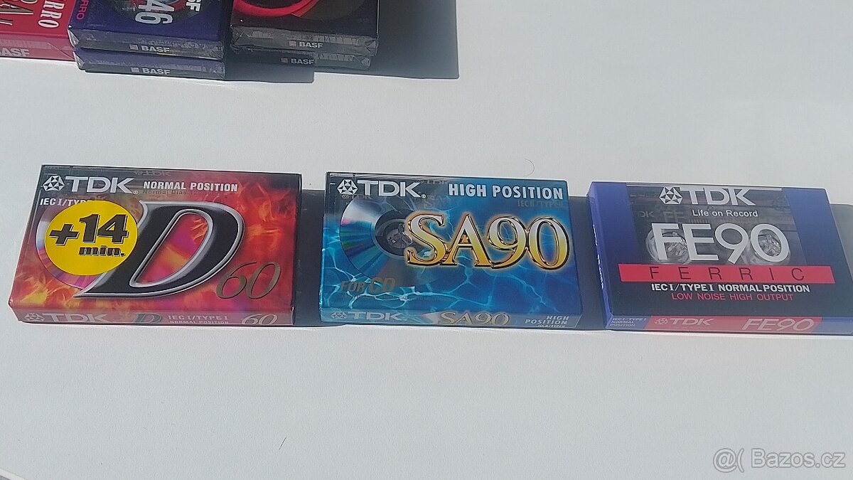 Audiokazety TDK, Maxell, BASF, Sony, Goldstar - 5