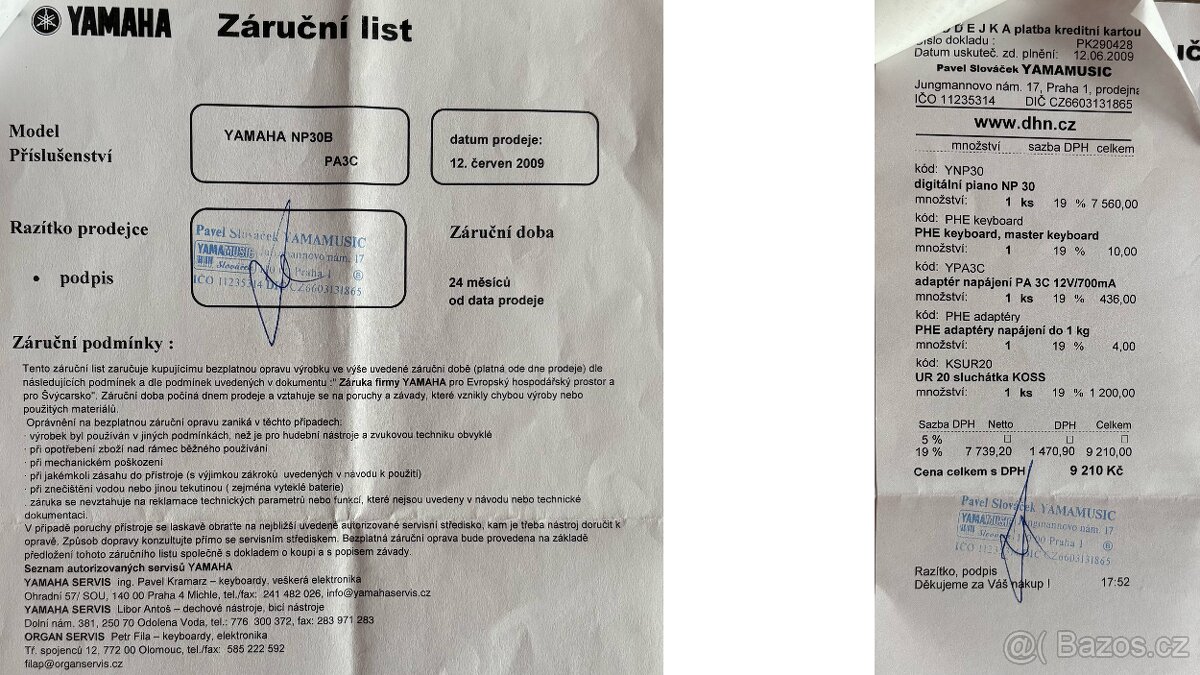 Elektronické klávesy YAMAHA NP-30 vč. adaptéru - 5