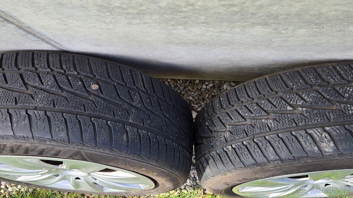 205/55/16, 4x Zimni gumy + plech disky + poklice - 5