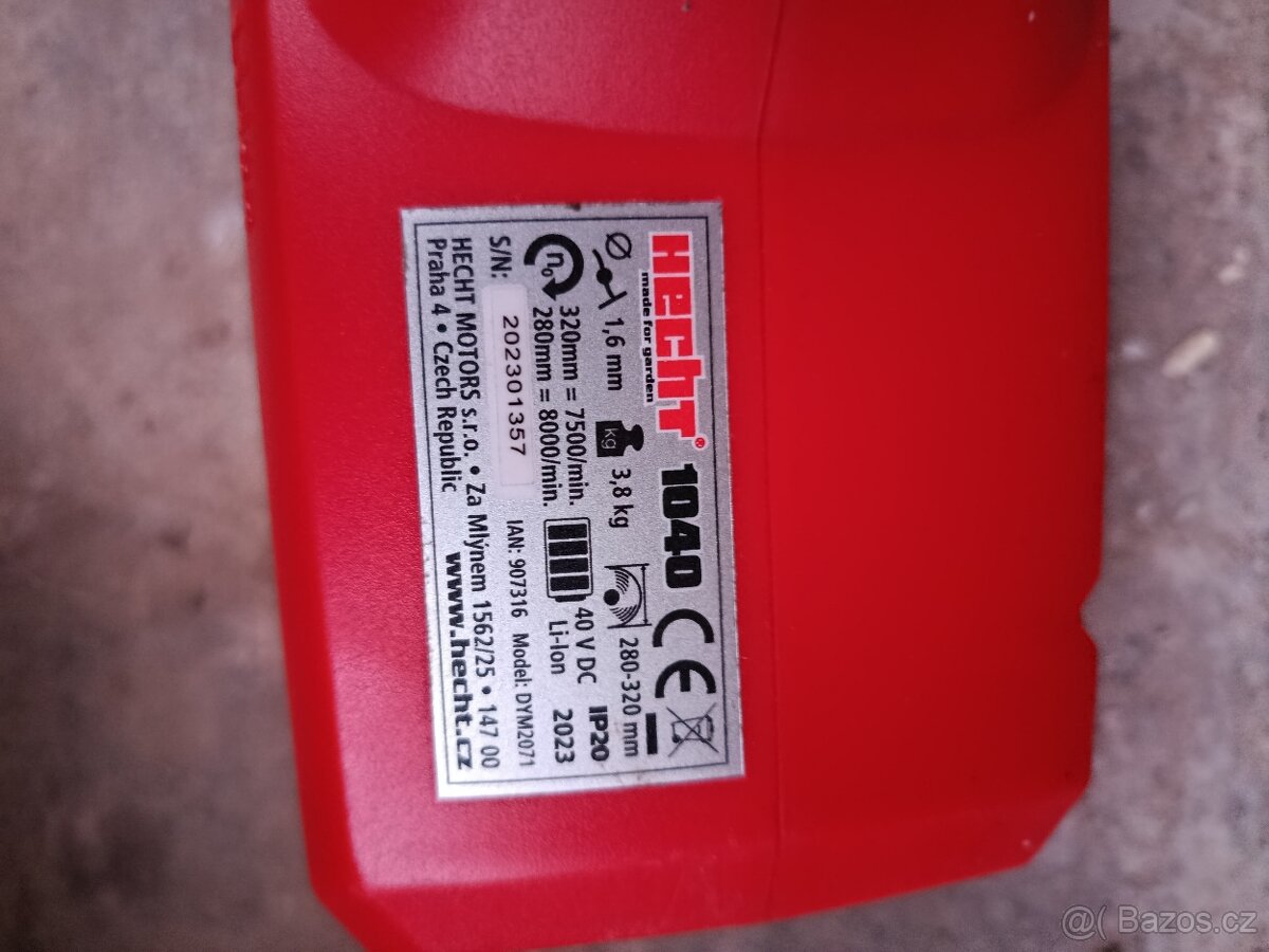 AKU HECHT sekačka + vyžínač + baterie + nabíječka - 5