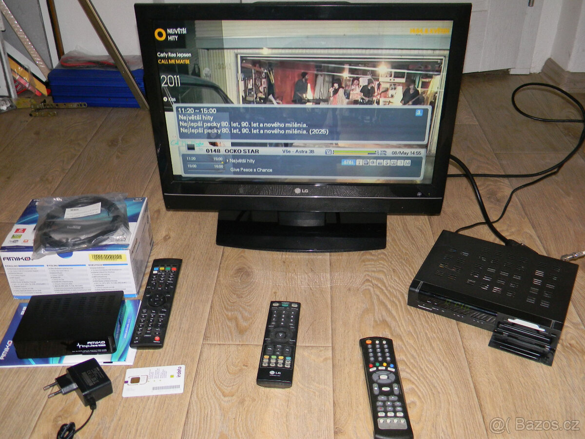 LCD Televize LG + 2ks Satelitní přijímač, Skylink karta - 5