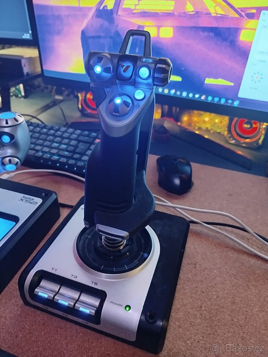 Saitek X52 H.O.T.A.S – TOP stav, vzácnější kus - 5