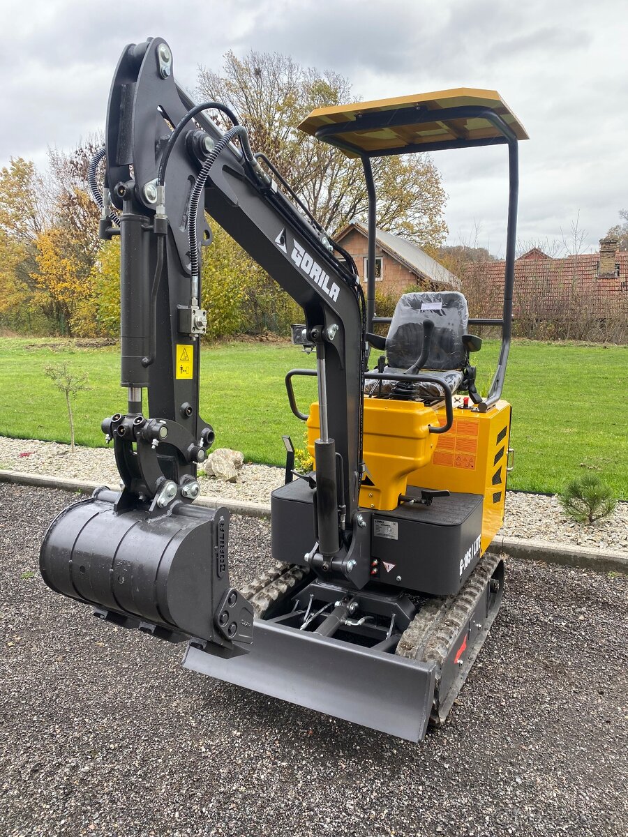 Pásový minibagr Gorila G10S Lite - Povánoční akce - 5