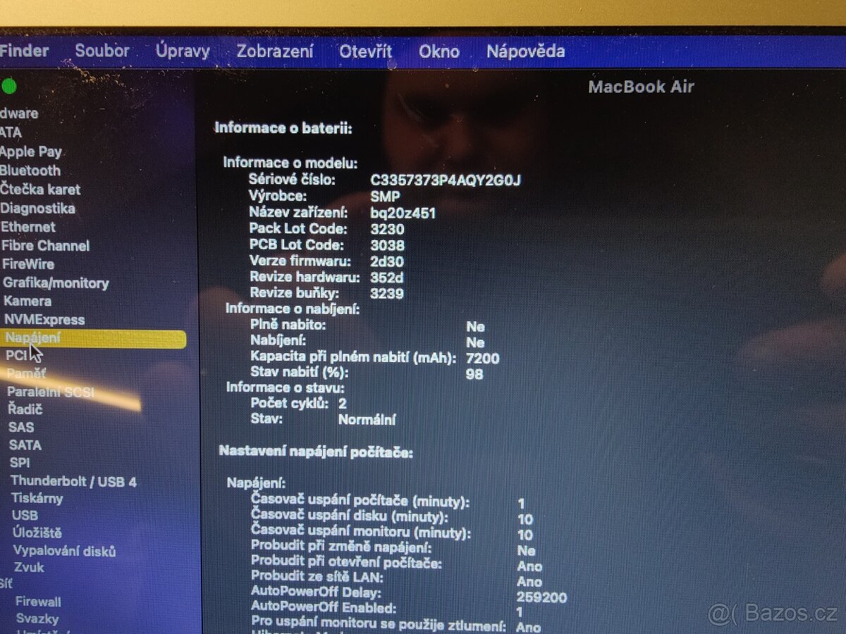 Macbook Air 13" Early 2015 - NOVÁ BATERIE - 5