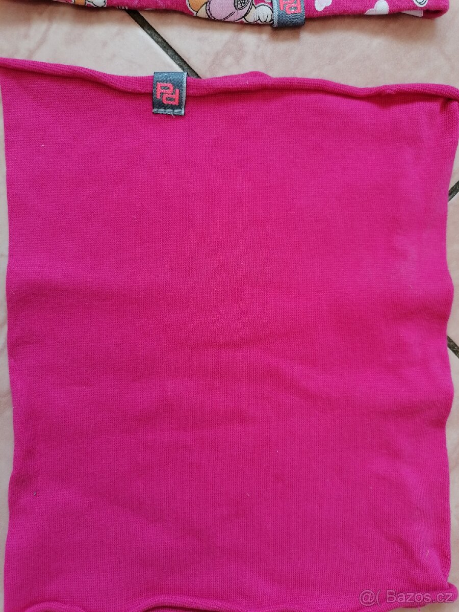 Dívčí čepice a nákrčník vel. 5-7let. - 5