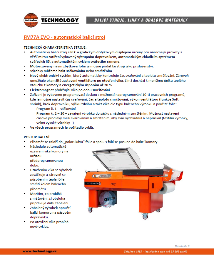 Automatický balicí stroj pro náročnější provozy - sleva - 5