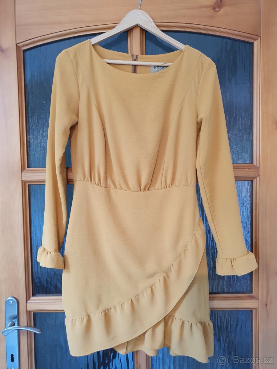 Šaty - justbyveronika hořčičně žlutá - 5