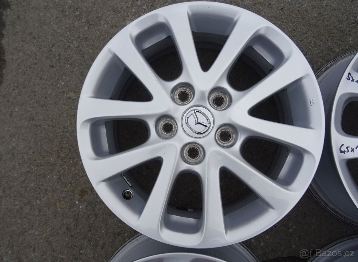 Alu disky originál Mazda 16", 5x114.3, ET 52,5, šíře 6,5J - 5