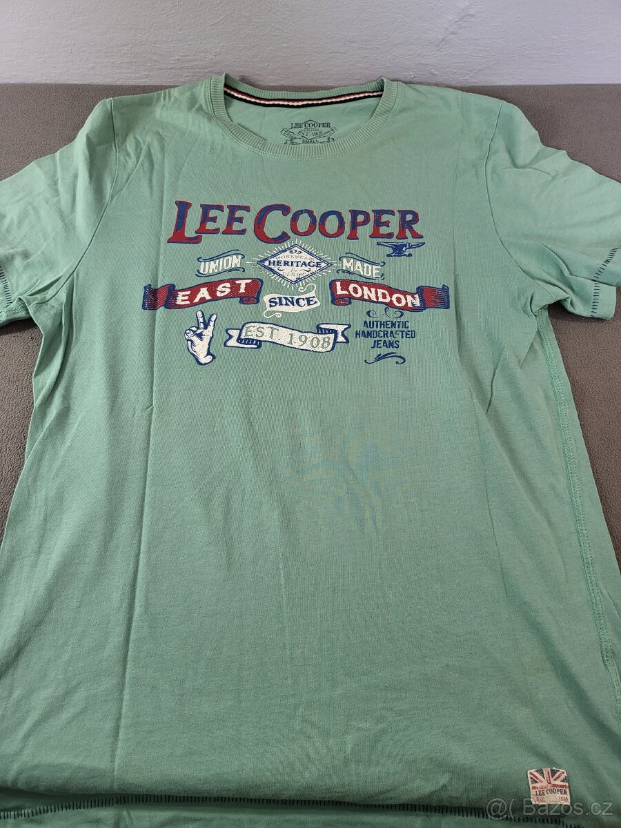 Originální pánská trička Lee Cooper – velikost S - 5