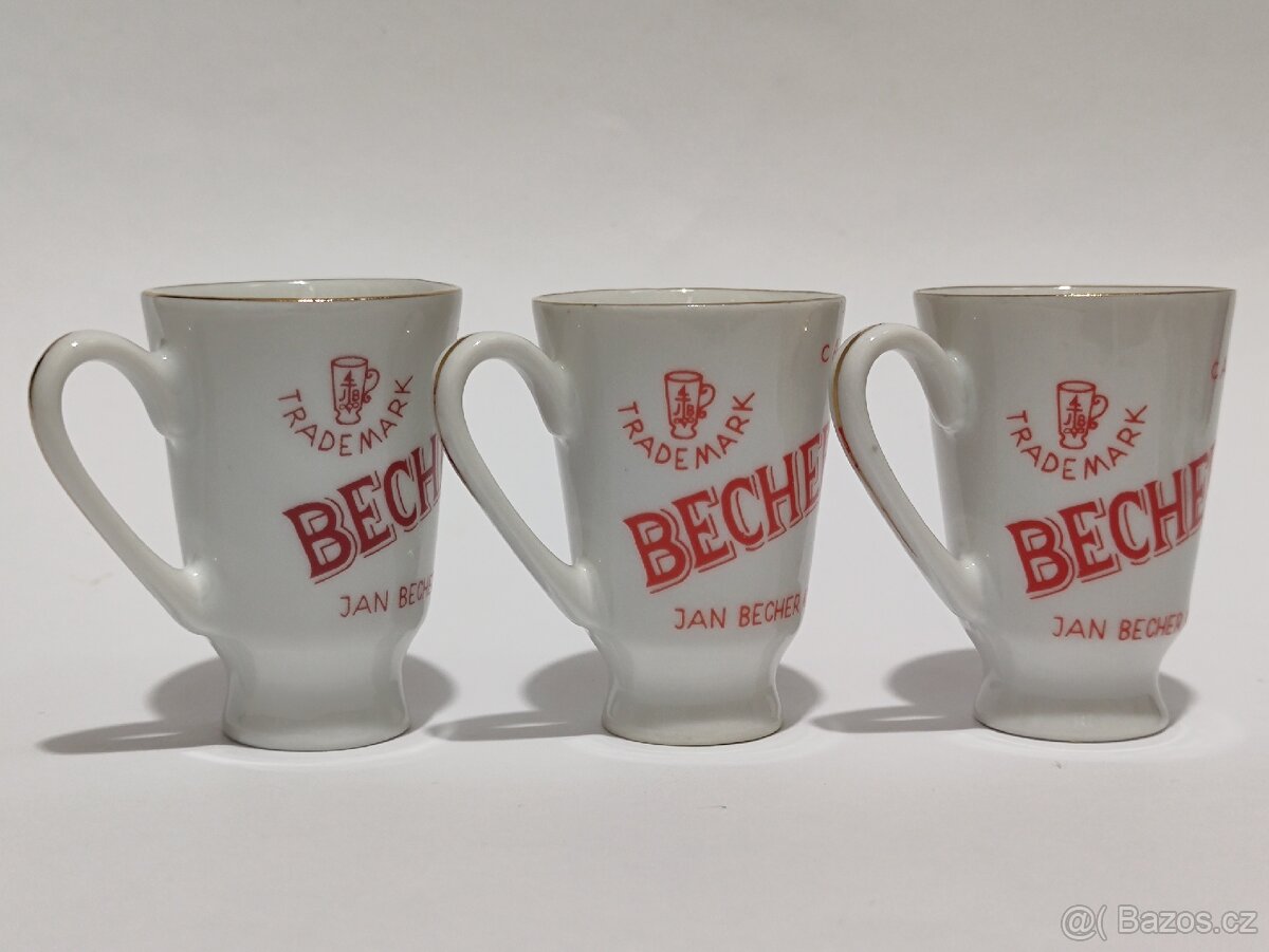 Becherovka, retro panáčky, Jan Becher, ČSSR, pošta 79.- - 5