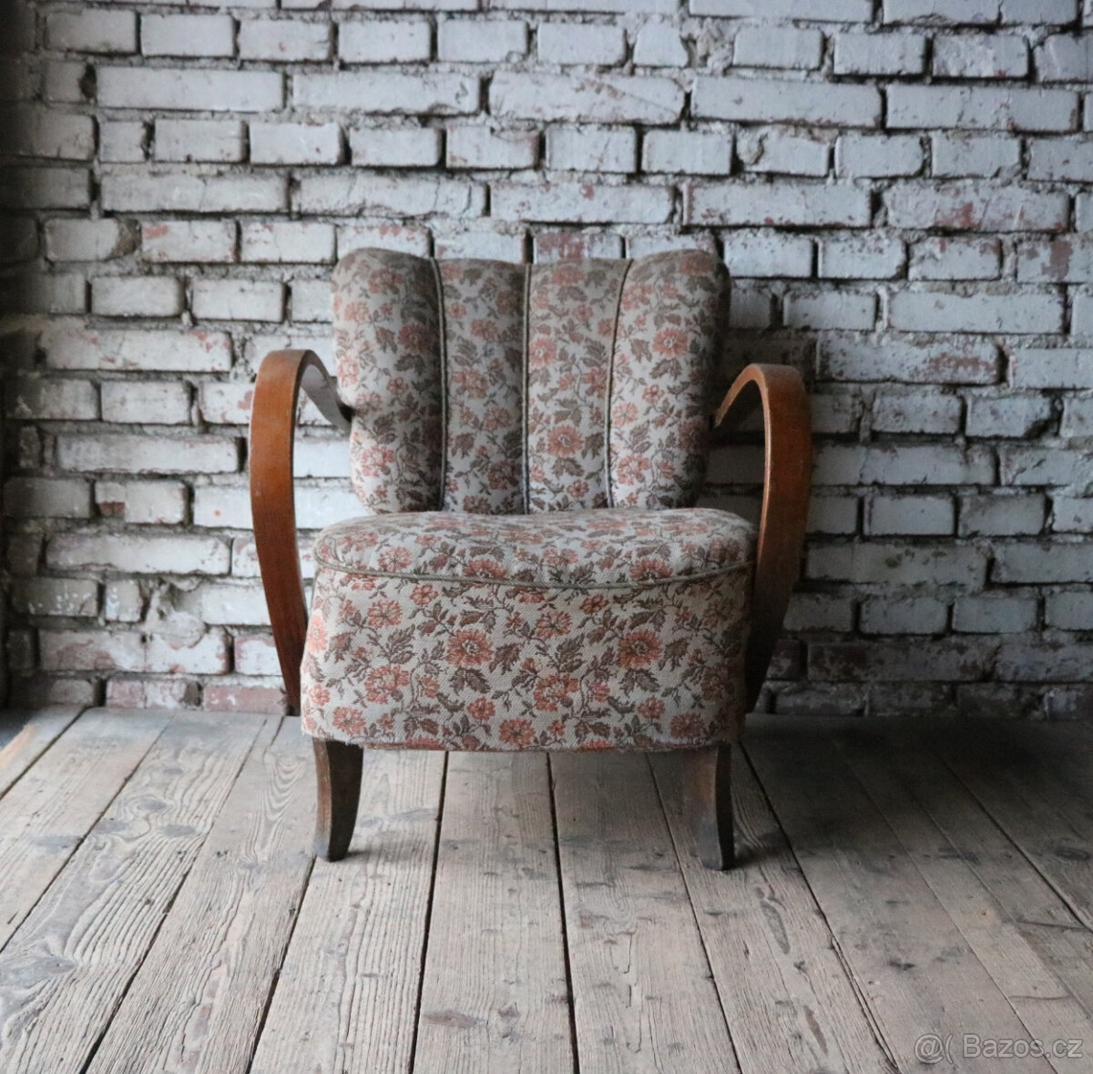 Křeslo / koktejlové / Halabala - 5