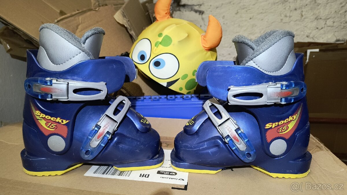 Dětské lyže 70cm, lyžáky 165mm - 5
