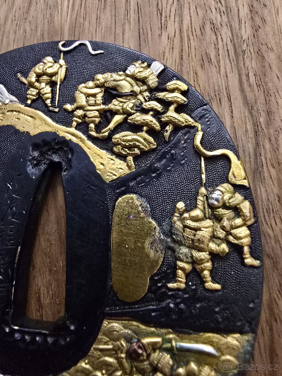 STARÁ JAPONSKÁ TSUBA- SOTEN - MUZEJNÍ KUS - 5