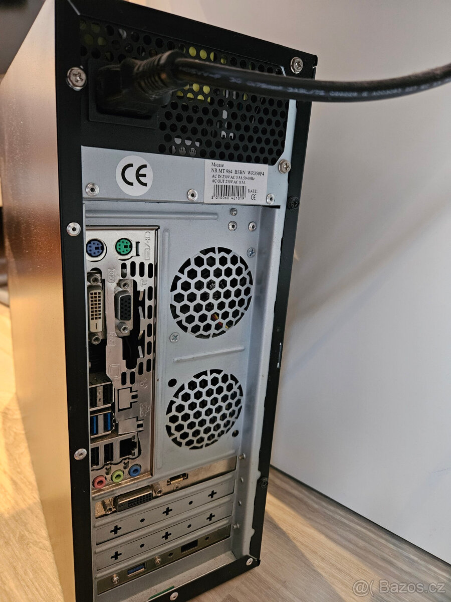 PC micro ATX Intel i5 + monitor, 240GB SSD,1TB HDD, 16GB,DVD - 5