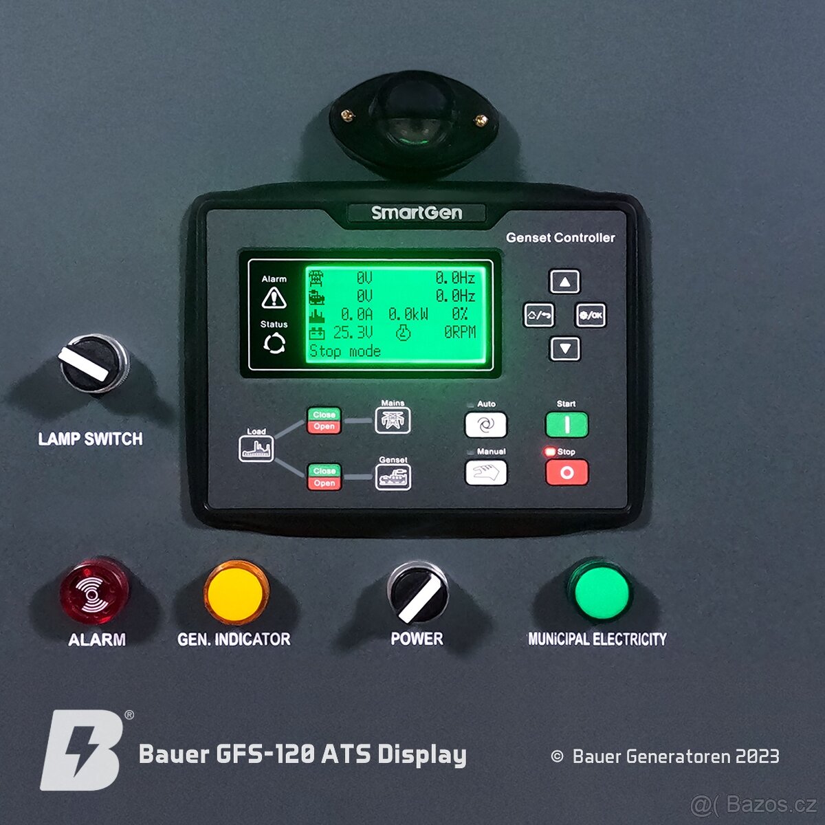 Naftová elektrocentrála Bauer GFS-120 generátor - 5