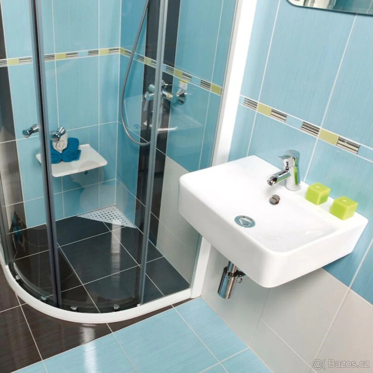 Umyvadlo Glacera Bigio 44x36 cm otvor pro baterii uprostřed - 5