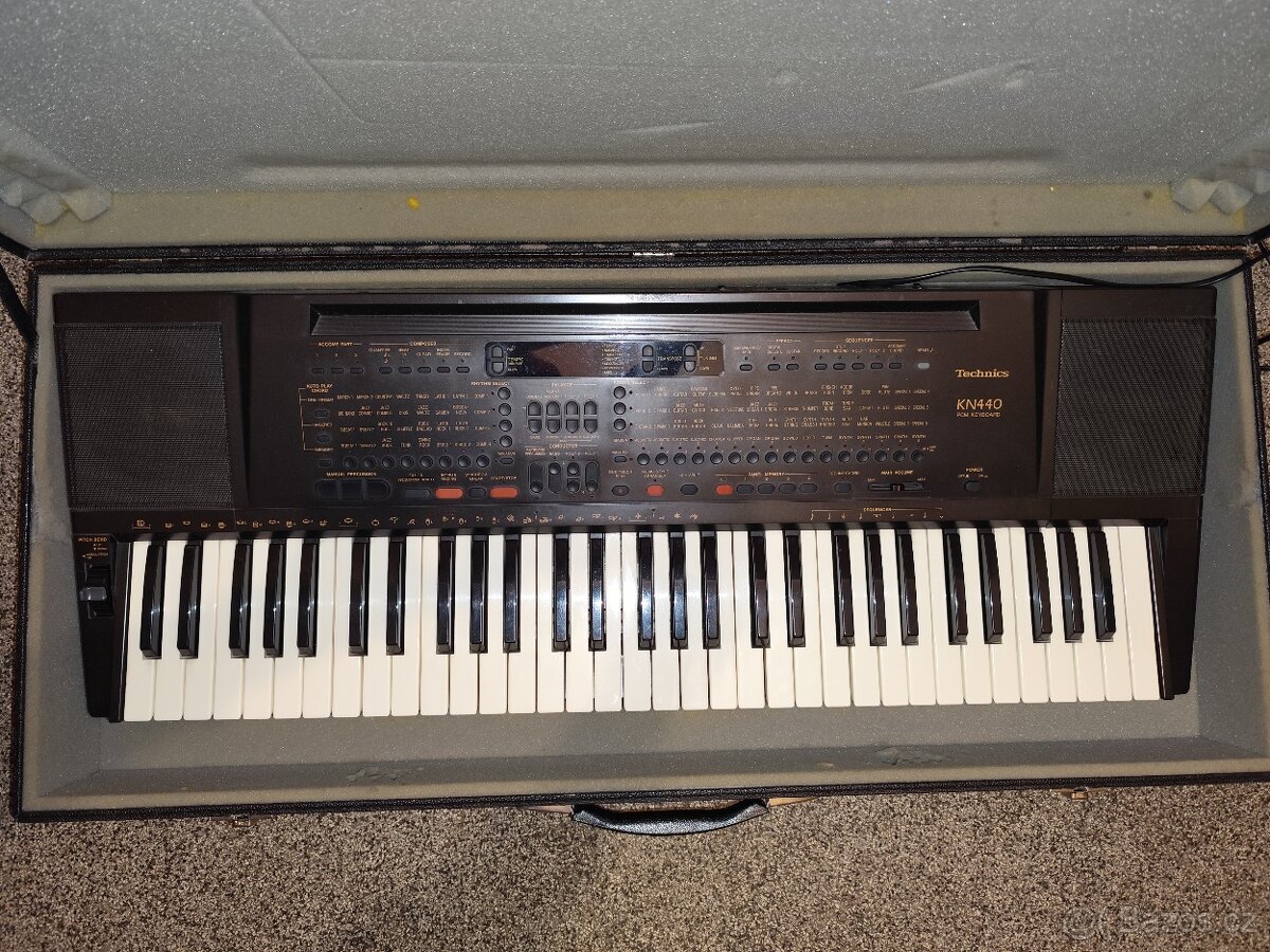 Technics kn440-5 oktáv.keyboard,dnamika,mnoho nástrojů,rytmů - 5