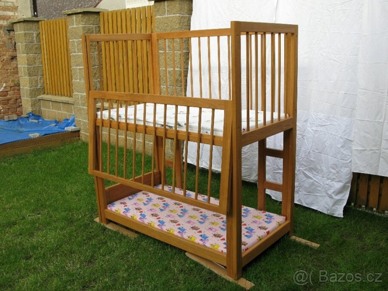 Dětská palanda z masivu 140 x 70 cm - 5