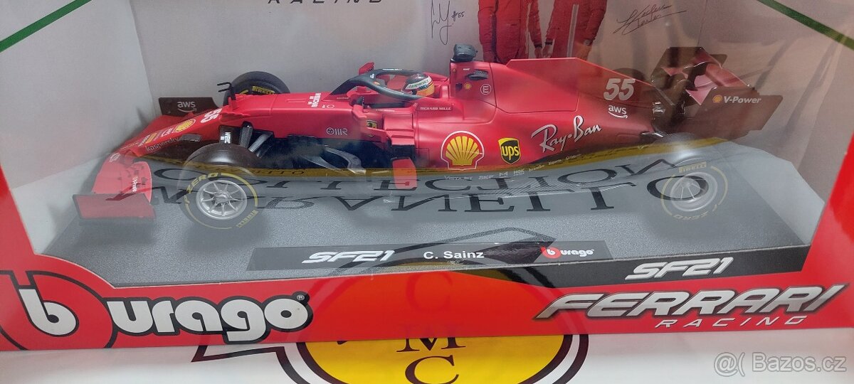 Ferrari F1 SF21 C. SAINZ 1:18 - 5