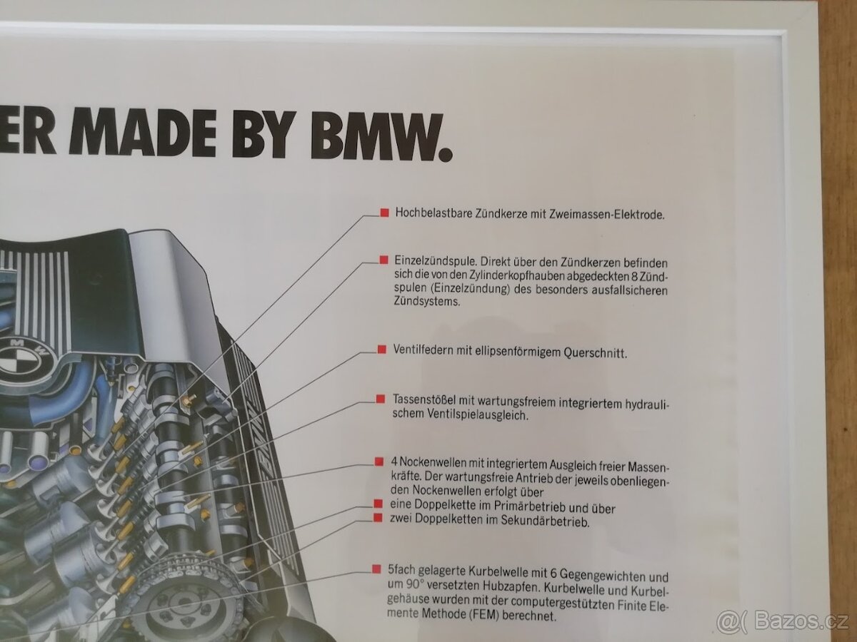 Obraz - plakát BMW E32 V8, M60, 730i, 740i, iL - 5
