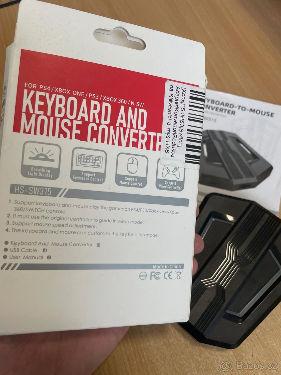 HXSJ P6 adaptér pro klávesnici a myš - 5